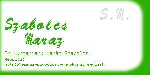 szabolcs maraz business card